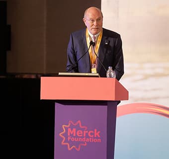 Prof. Frank Stangenberg-Haverkamp, Chairman of the Executive Board of E. Merck KG, during Merck Africa Asia Luminary 2017