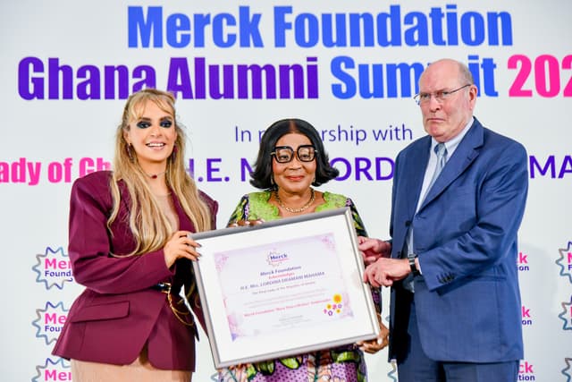Acknowledging the efforts of First Ladies as Ambassador of Merck Foundation "More Than a Mother"